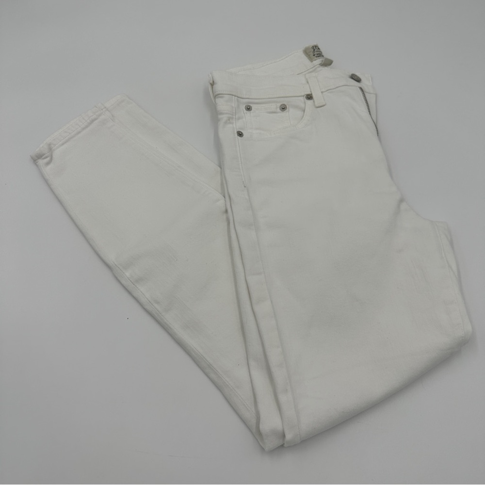 White JCrew Highrise 9” Toothpick Jeans